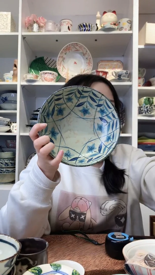 陶瓷【微瑕】黄泥桔梗中钵17.5cm