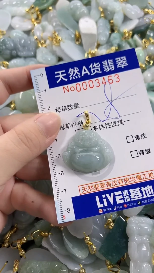 颈饰未镶嵌翡翠天然A货翡翠