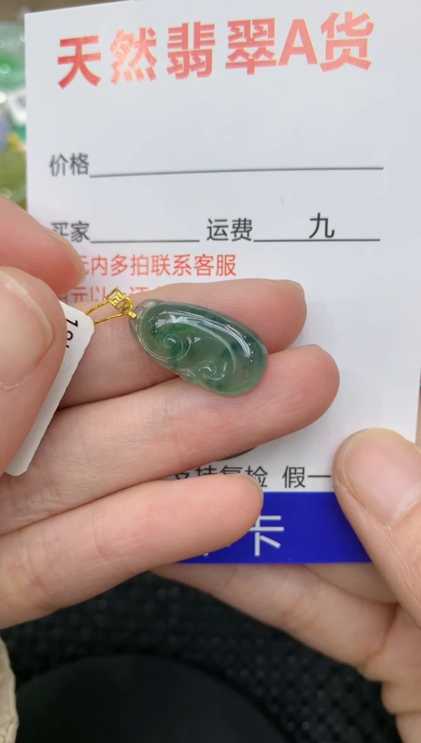 【闪购商品】翡翠颈饰18K金镶嵌11111111111