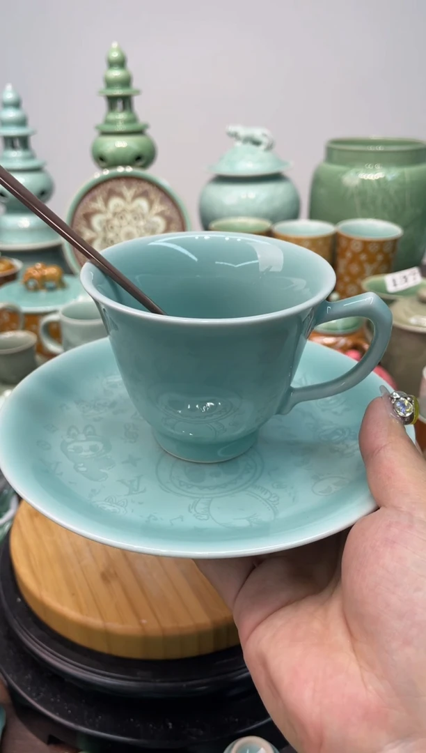 特价福利 微瑕 慧仙青瓷