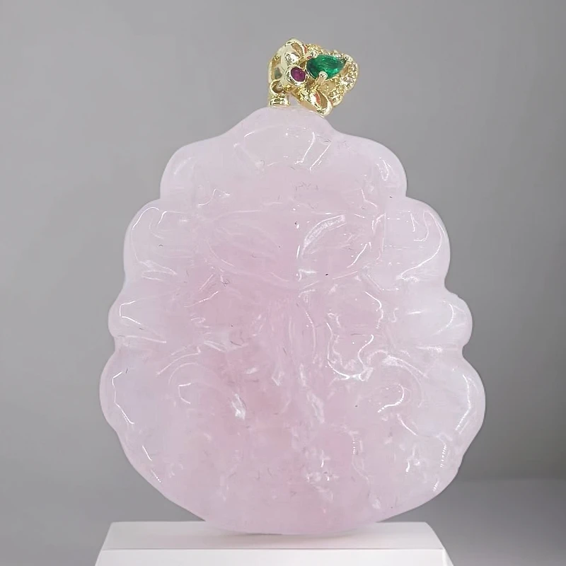 （库存处理）高定珠宝鳯九粉水晶九尾狐设计款Y2262合金