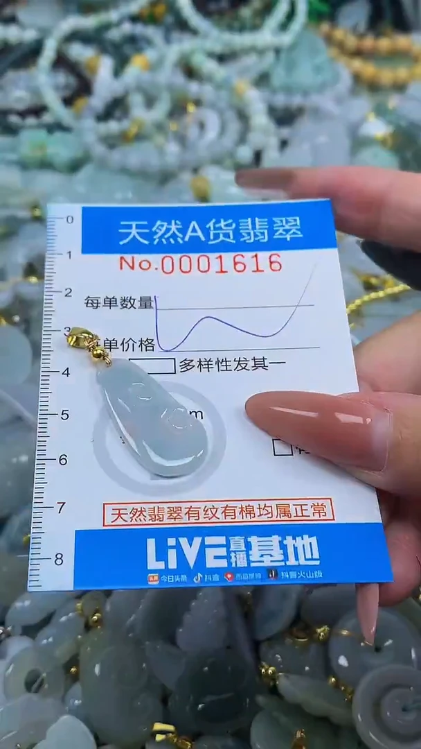 颈饰未镶嵌翡翠净货挂件-1616