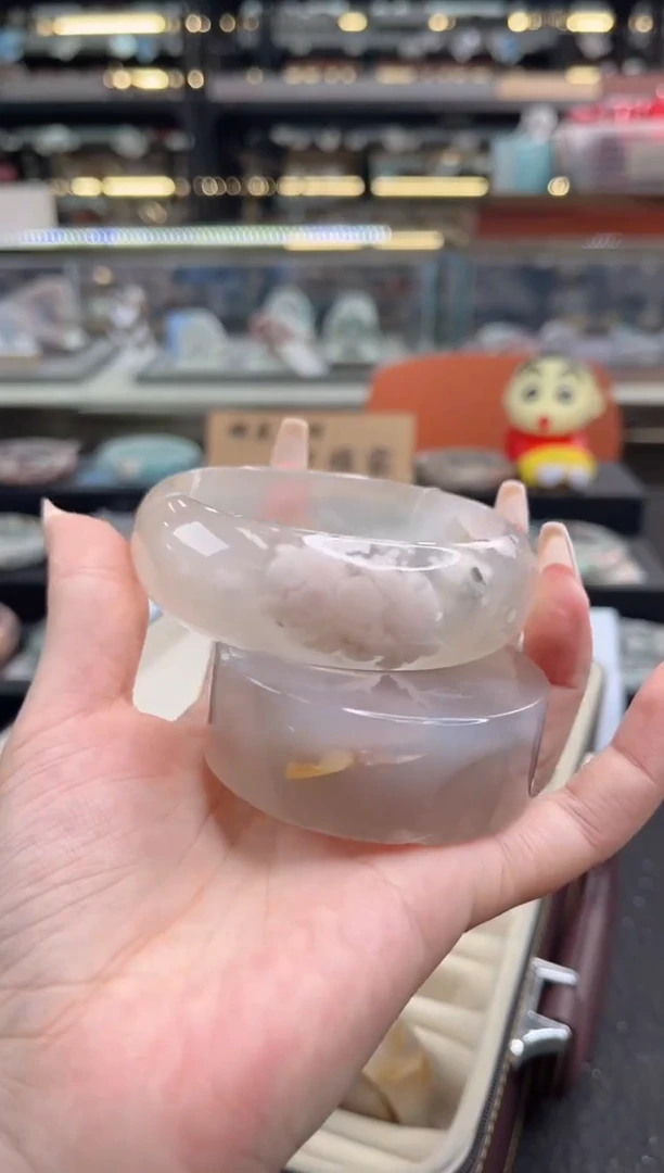 石英质玉手镯未镶嵌63圈口 （赠品镯心）3781183