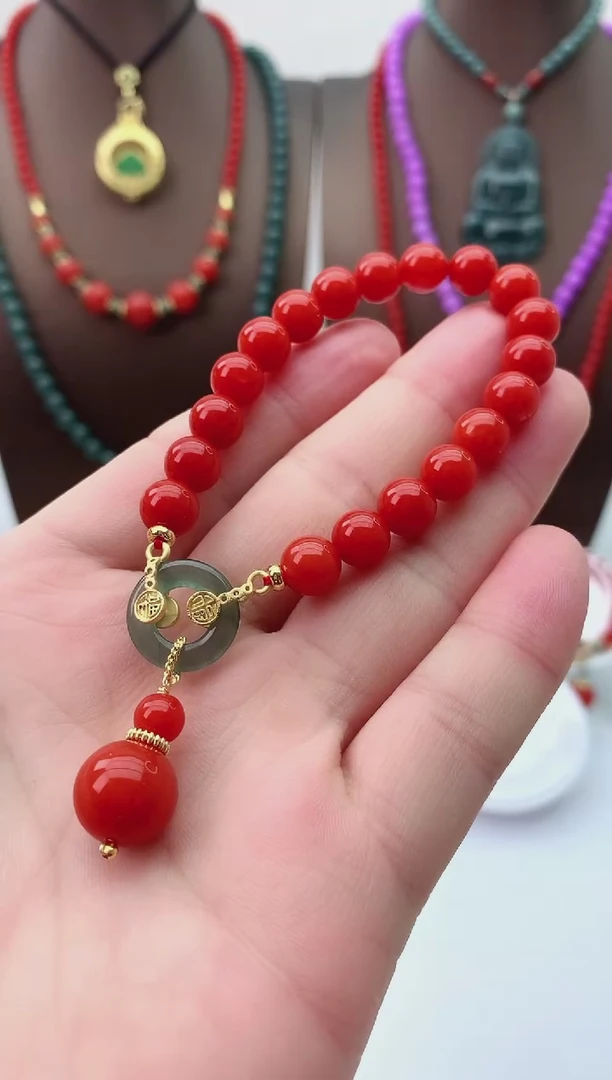 【闪购商品】翡翠手链14K金镶嵌S261手链