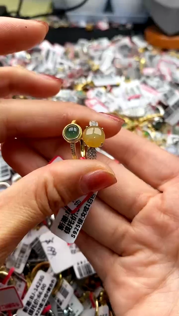 【闪购商品】翡翠戒指银S925镶嵌 111111111     6