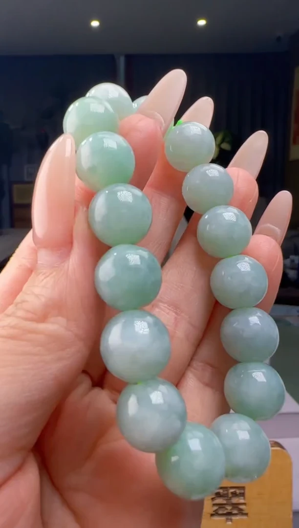 未镶嵌手串翡翠多样性发其一YJ@@WS1WX34186