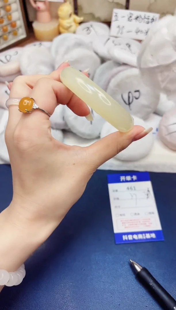石英质玉手镯未镶嵌461-晴水-圈口55