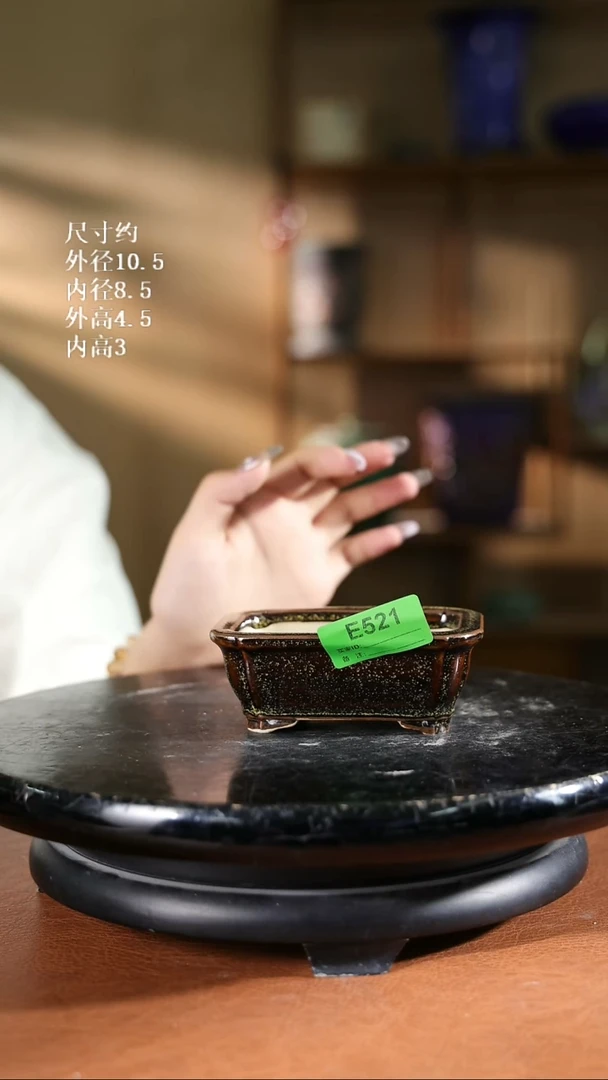 521      4寸聂角长方盆