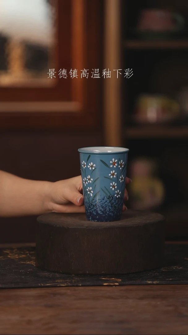 陶瓷景德镇高温釉下手绘陶瓷462