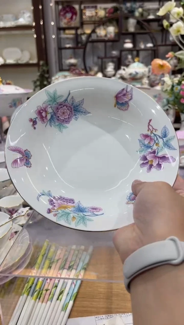 36%以上骨粉骨瓷8英寸深盘