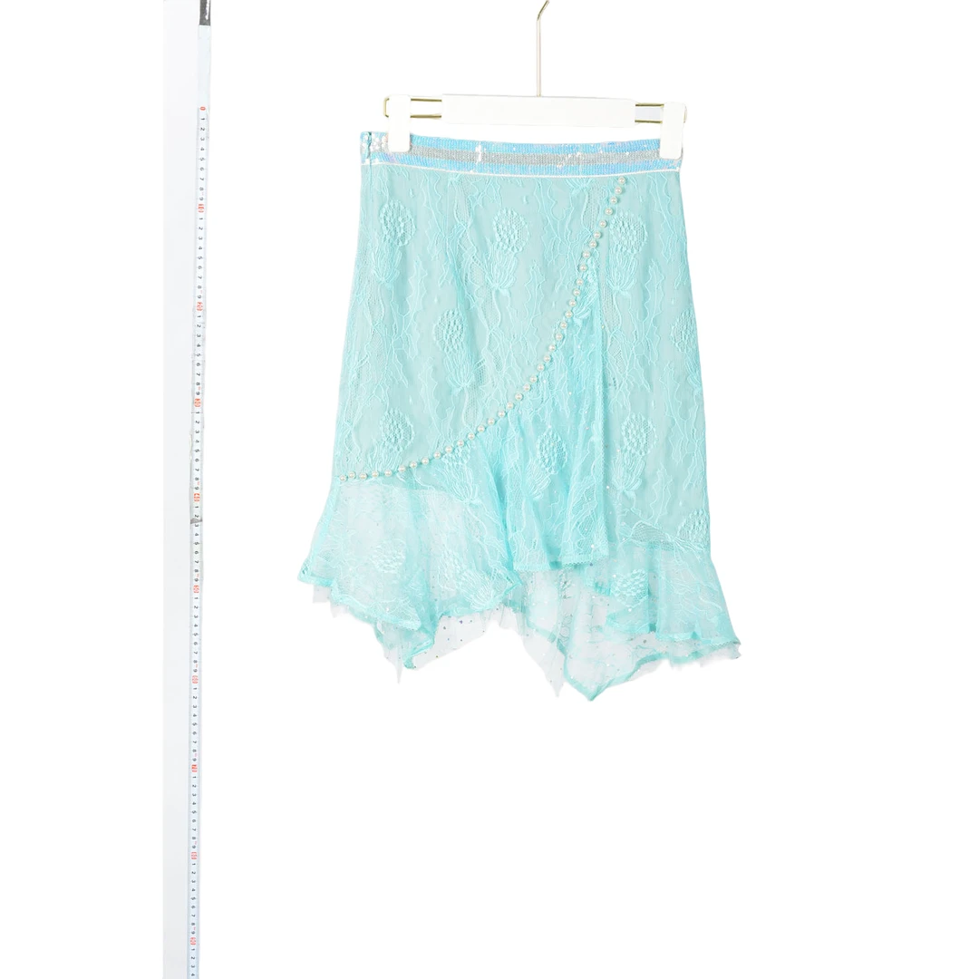 【专柜C捡漏F-2】深圳设计师OKB-半裙Q182绿色大一码