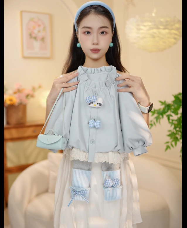2025秋季新品韩版女童拼接皮衣外套打底裤两件套XY25127