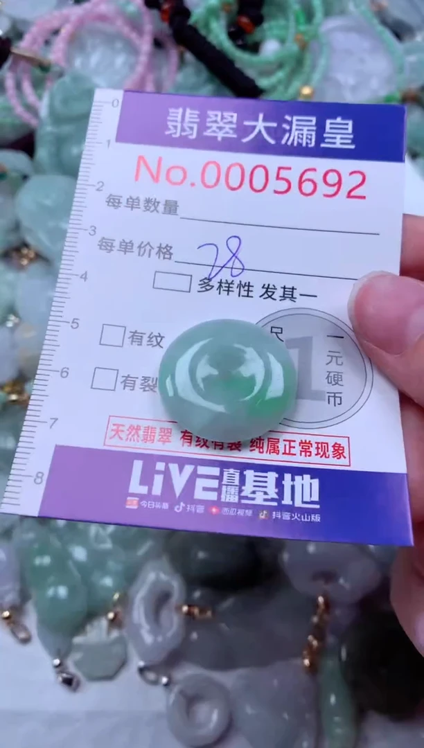 吊坠(不含链)未镶嵌翡翠5692