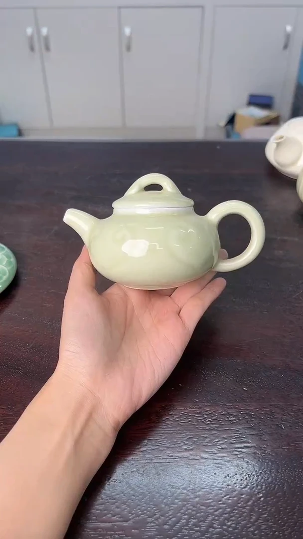 龙泉云间青瓷小米茶器