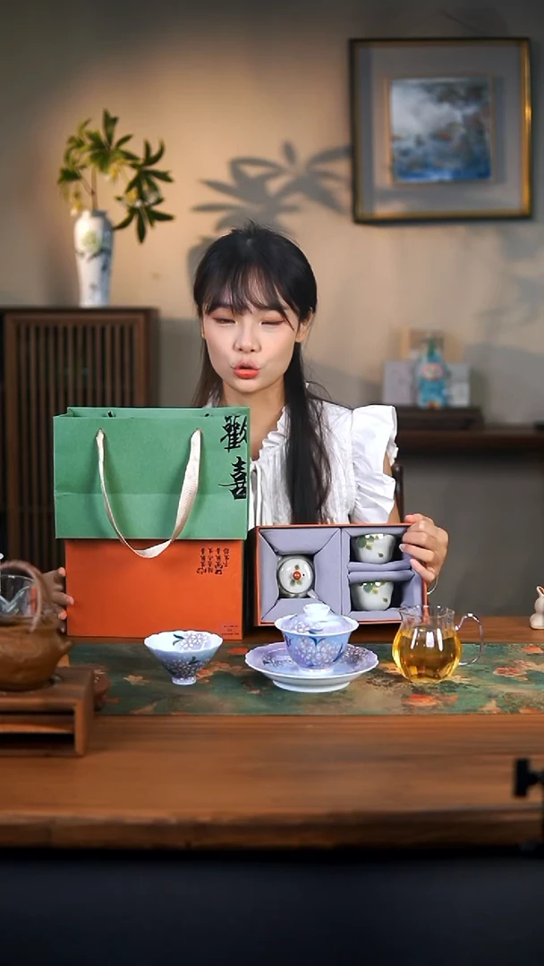 陶瓷零九二六-二一零@桂花一壶两杯