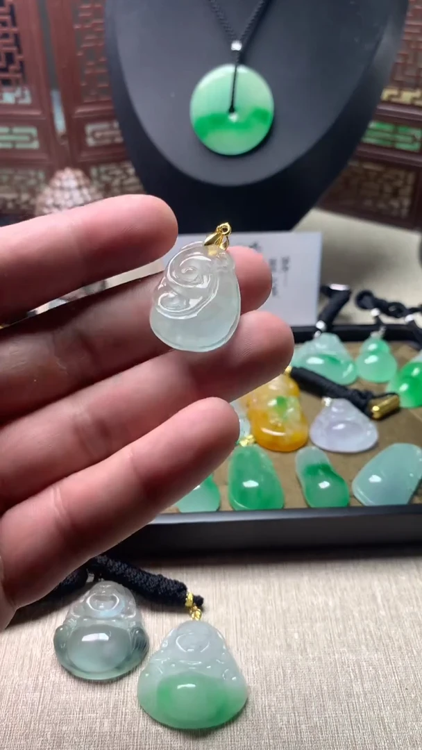 颈饰未镶嵌翡翠所见即所得，一图一物