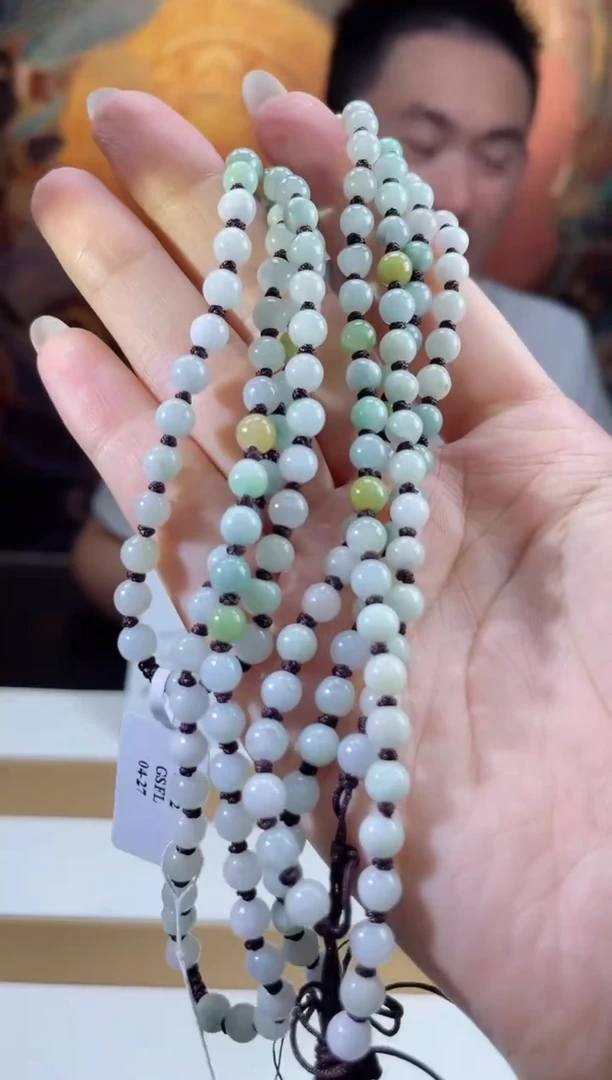 翡翠未镶嵌颈饰多样性发其一珠链16