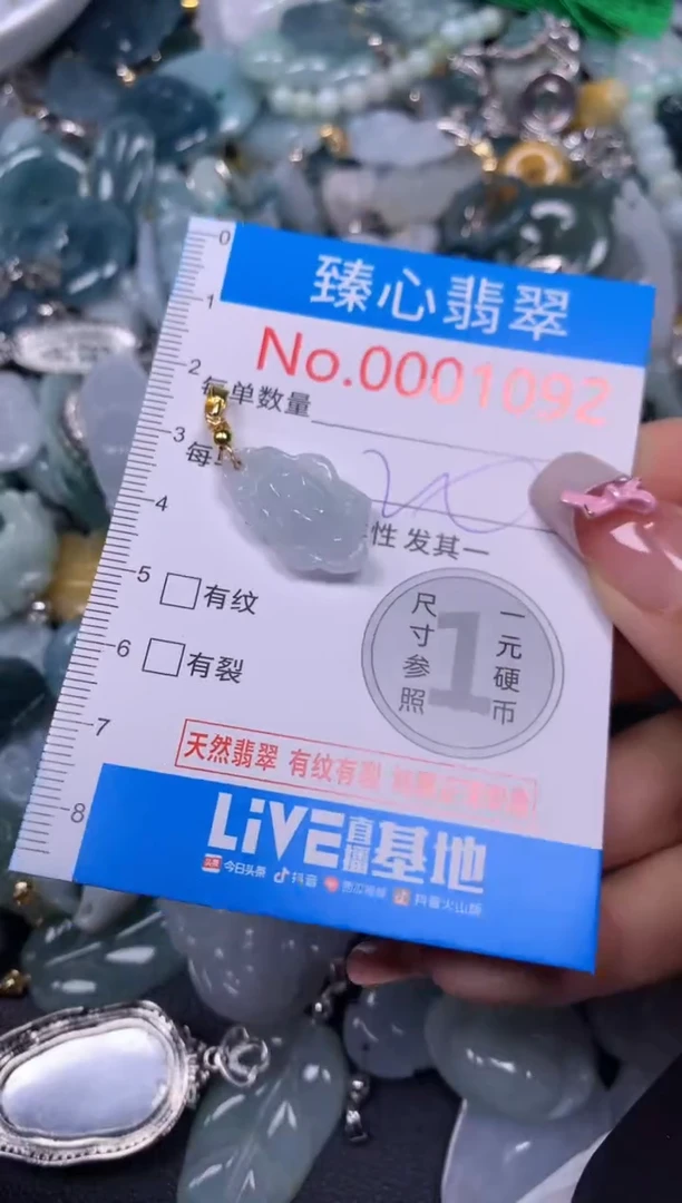 【闪购商品】翡翠颈饰未镶嵌含绳0001092