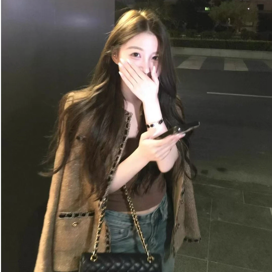 【扣号链接】秋冬新款百搭显瘦气质辣妹纯欲时尚女装