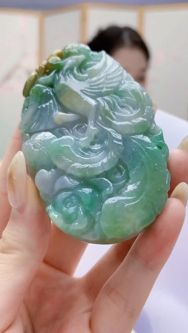 未镶嵌定制翡翠3099jw-毛货挂件35