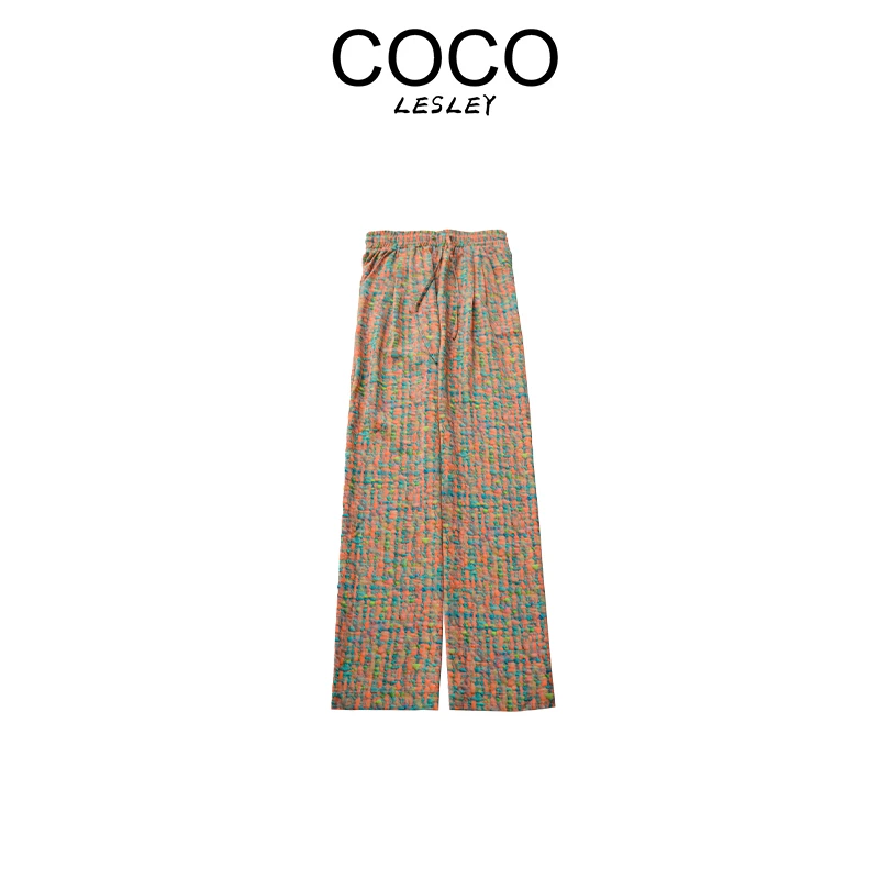 【COCO LESLEY】夏季新款花影曳阔腿裤Q25BK2302