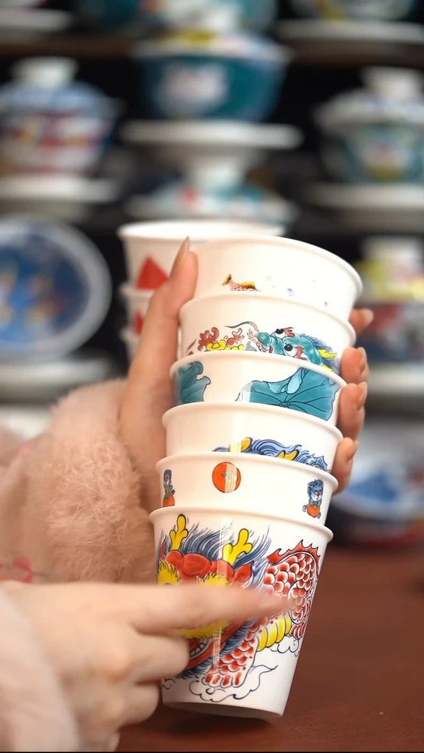 瓷片昨明可乐杯6只（福利价格）