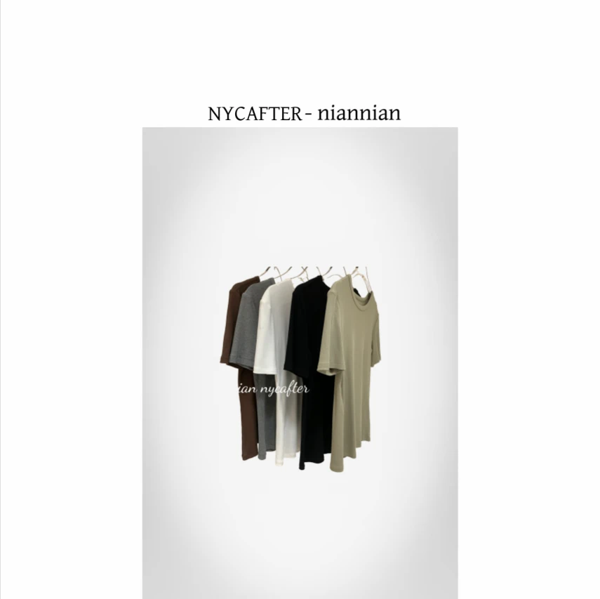 [春夏2025]正肩T恤础款短袖软糯修身版型极简风t恤yy1804