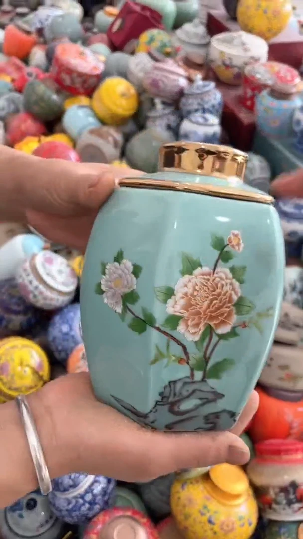 摆件孤品茶叶罐密封罐储物罐直播间临时链接浮力