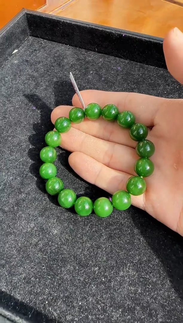 【闪购商品】和田玉（碧玉）手串未镶嵌约12mm