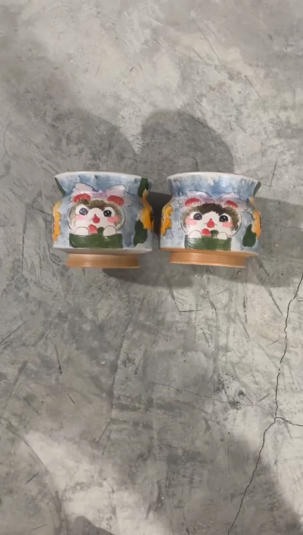 摆件52陶花岛多肉陶瓷花盆罐——微瑕
