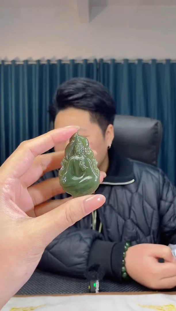 【闪购商品】和田玉颈饰未镶嵌火焰观音