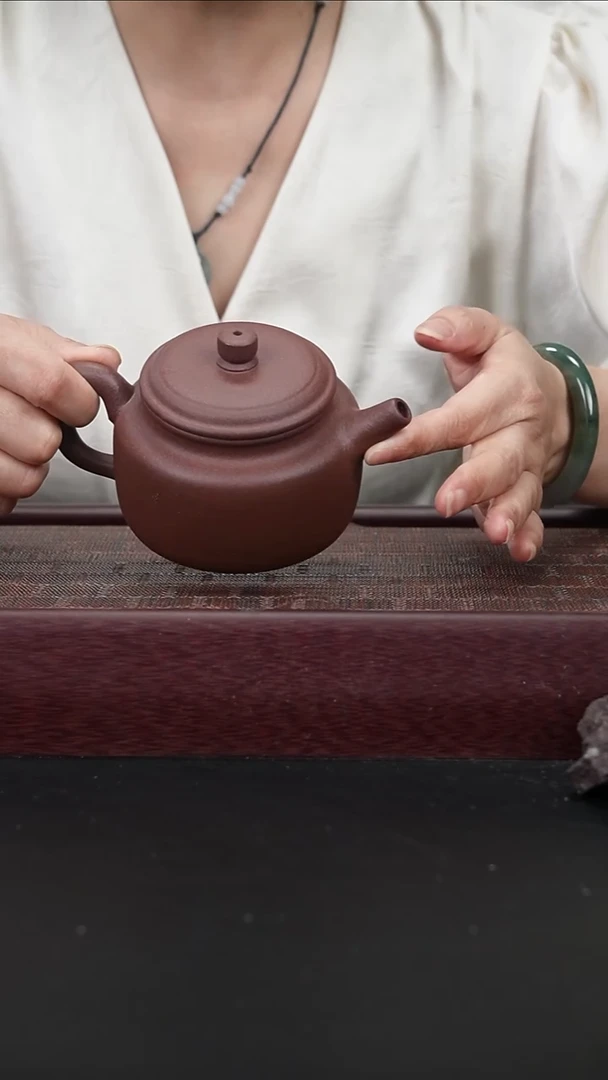 茶壶紫砂ld底槽青 德钟240CC