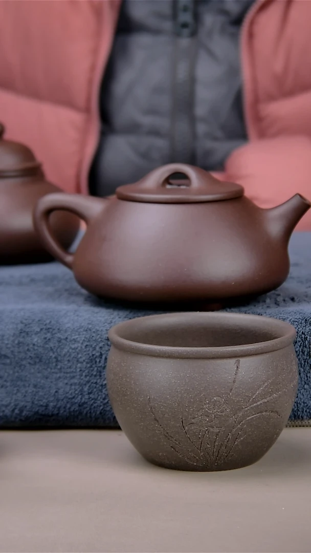 【闪购商品】紫砂茶壶250/260景周石瓢底槽清
