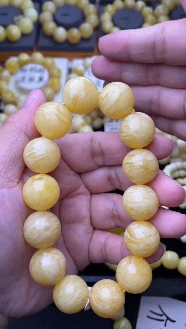 裸石琥珀未镶嵌 星筠珠宝优选16mm顺纹虎皮千层22