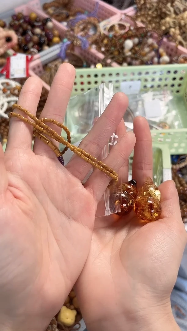 橄榄核手串/手链橄榄核竹节搭配葫芦项链  7