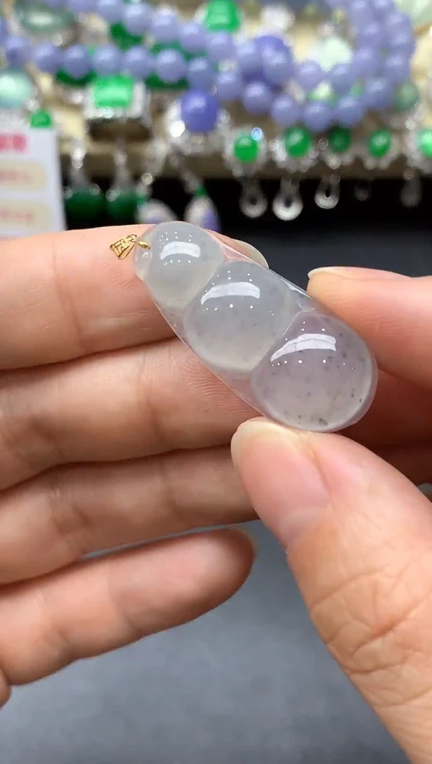 颈饰18K金镶嵌翡翠79-中国好珍宝