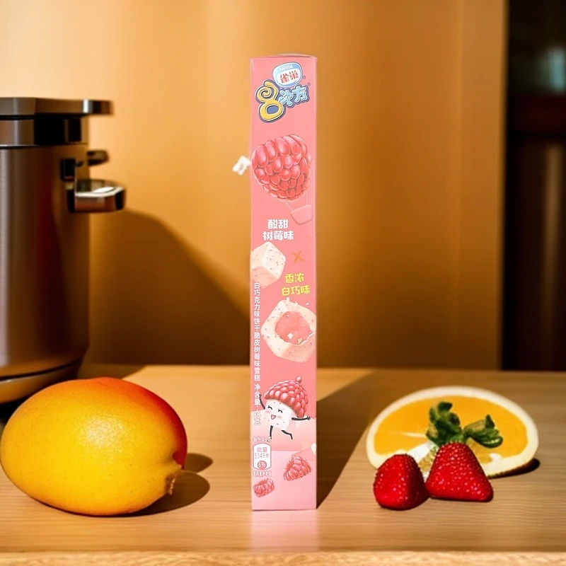 雀巢8次方白巧克力味饼干脆皮树莓味雪糕86g