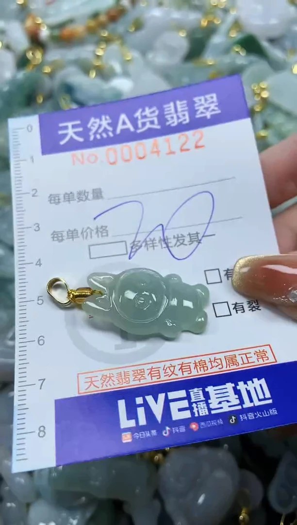 颈饰未镶嵌翡翠天然A货翡翠