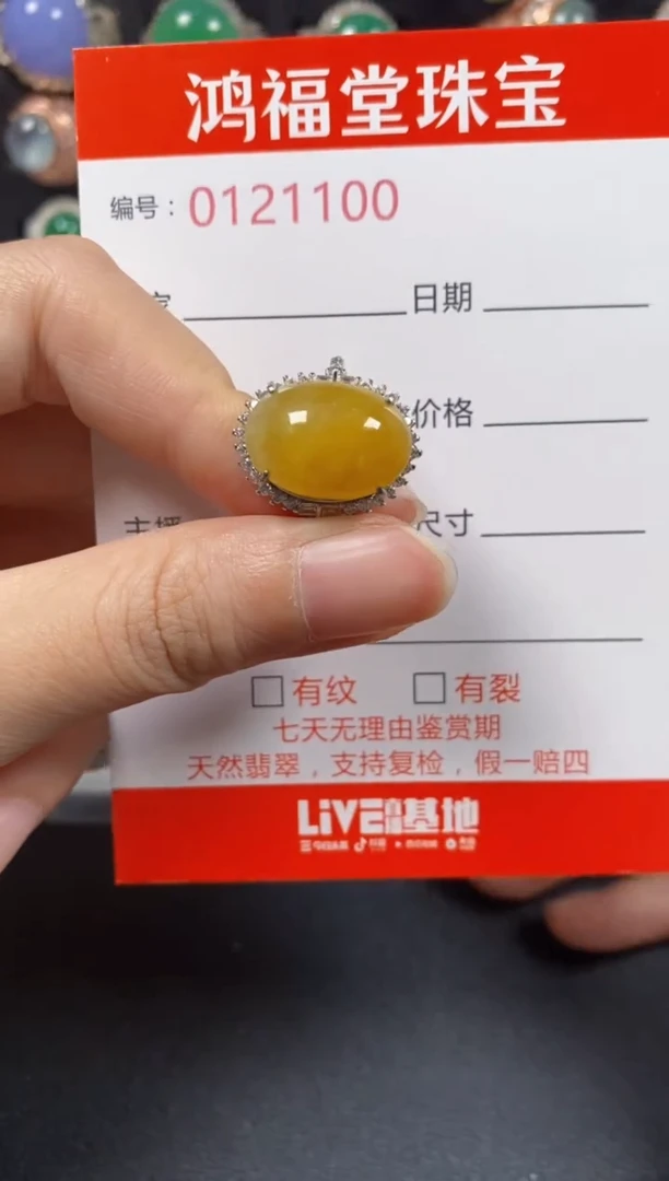 银S925镶嵌戒指翡翠1100