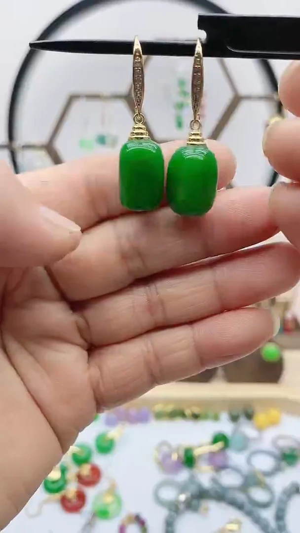 未镶嵌翡翠耳饰214