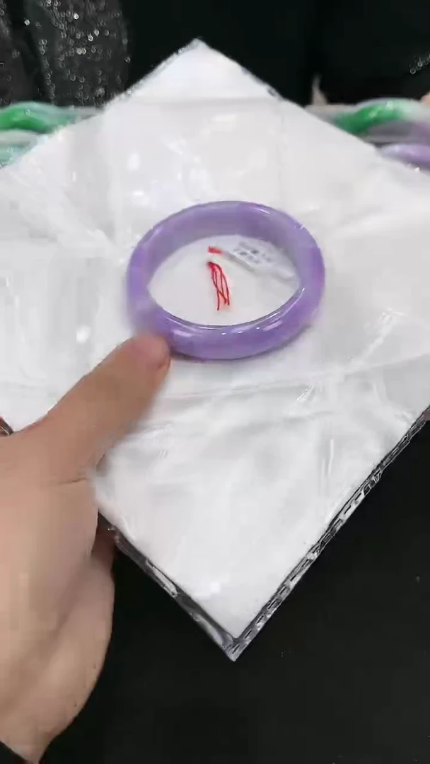 【闪购商品】砖雕s136 紫罗兰手镯 圈口57.9