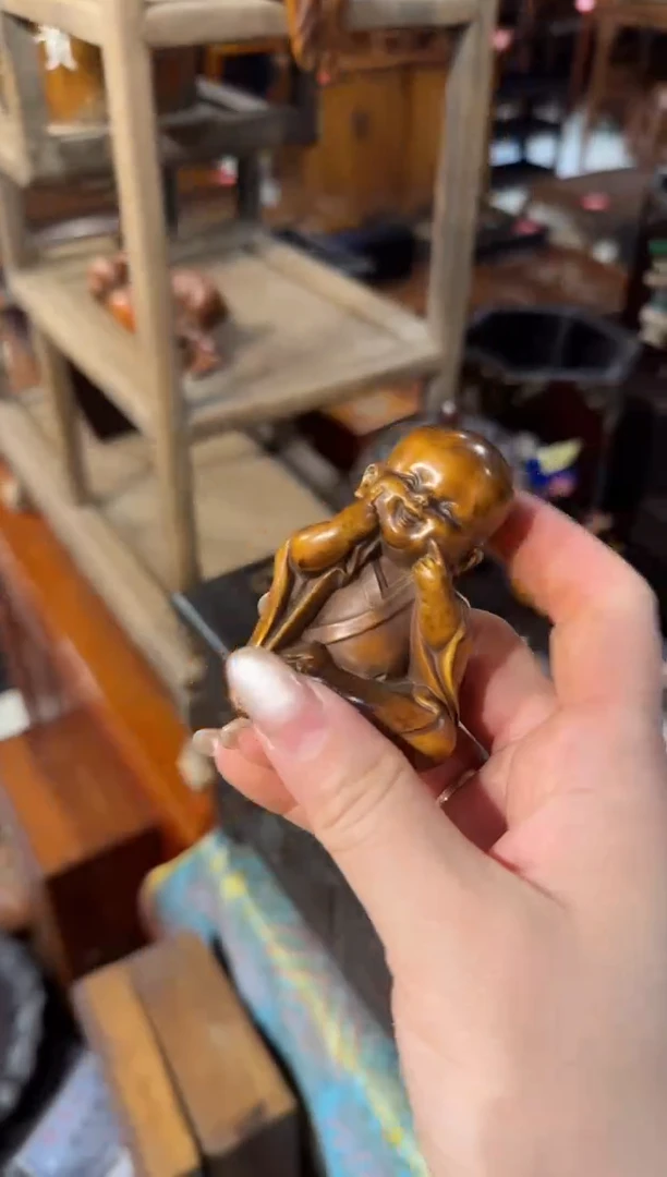 【闪购商品】木木艺黄杨木弥勒摆件68.8888