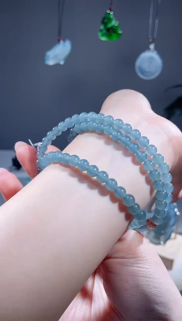 【闪购商品】翡翠颈饰未镶嵌天然A货翡翠珠链