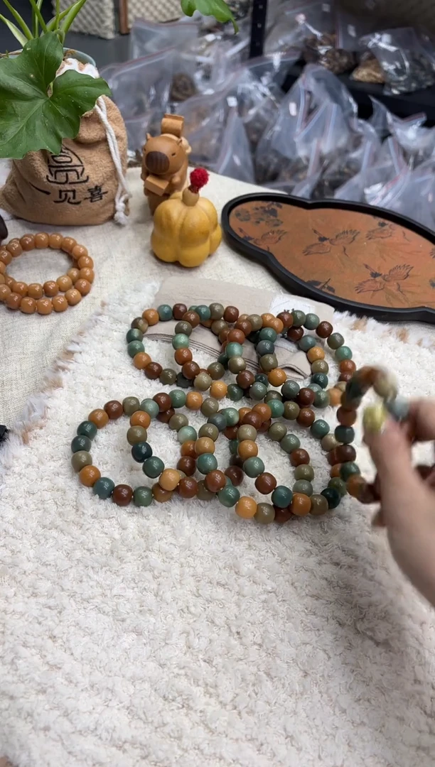 菩提根/象牙果手串14干磨（506）