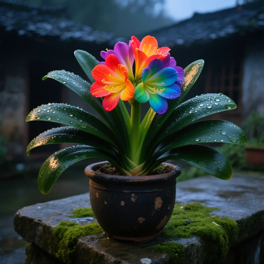 精选君子兰盆栽苗短叶圆头当年开花高档精品立板兰苗阳台花卉绿植
