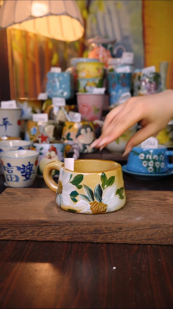摆件泥垚手作 景德镇手工手绘器物