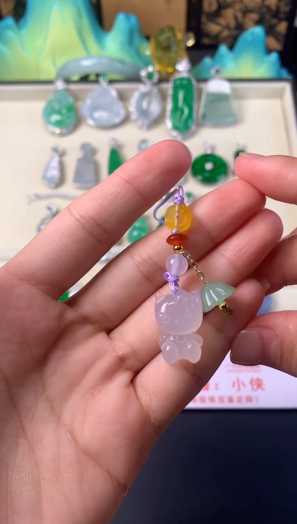 未镶嵌车挂玛瑙/玉髓挂件