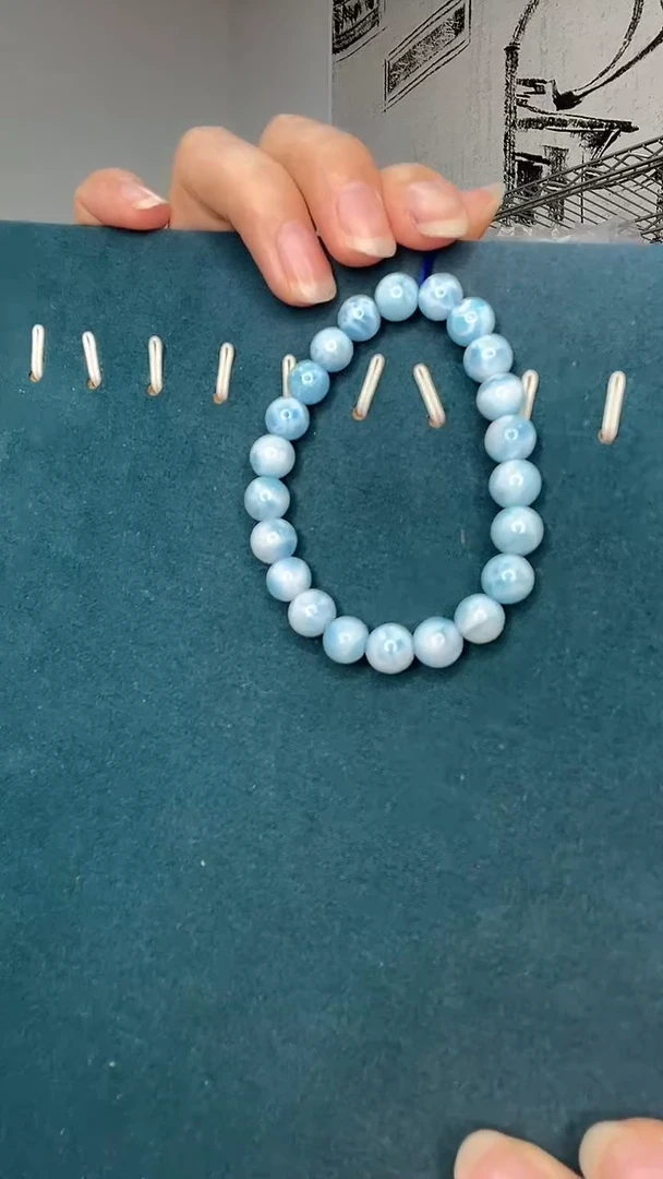 针钠钙石（海纹石）未镶嵌手串A1330手串