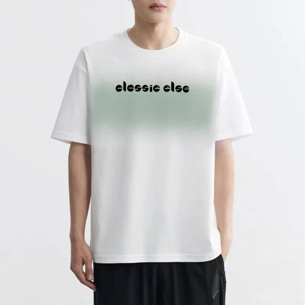 【晕染字母】时尚百搭潮流T恤休闲半袖宽松简约夏季圆领3028