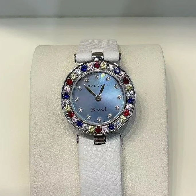 95新 BVLGARI/宝格丽 石英表后镶钻盘22/2561084/yy